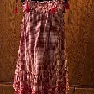 Red Gingham Women's Skirt